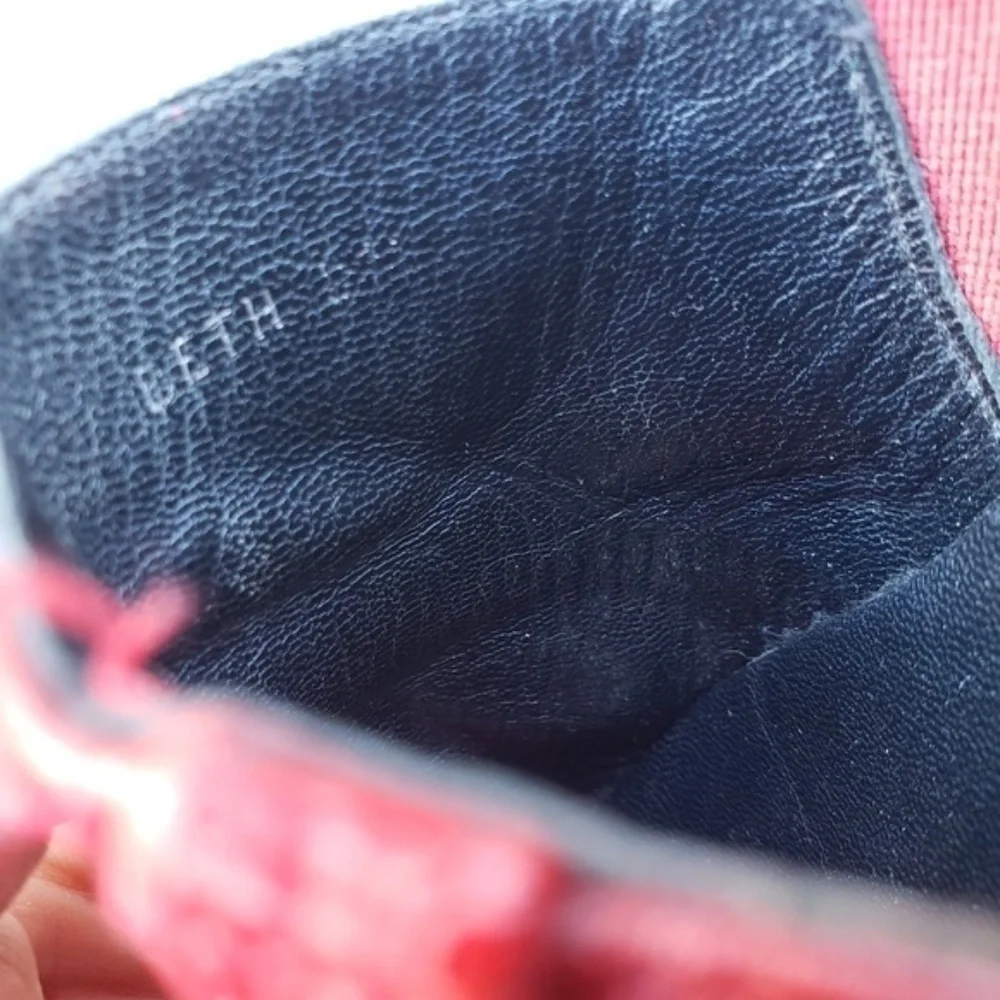 Brighton Beth Leather Slide On Red Size 8M